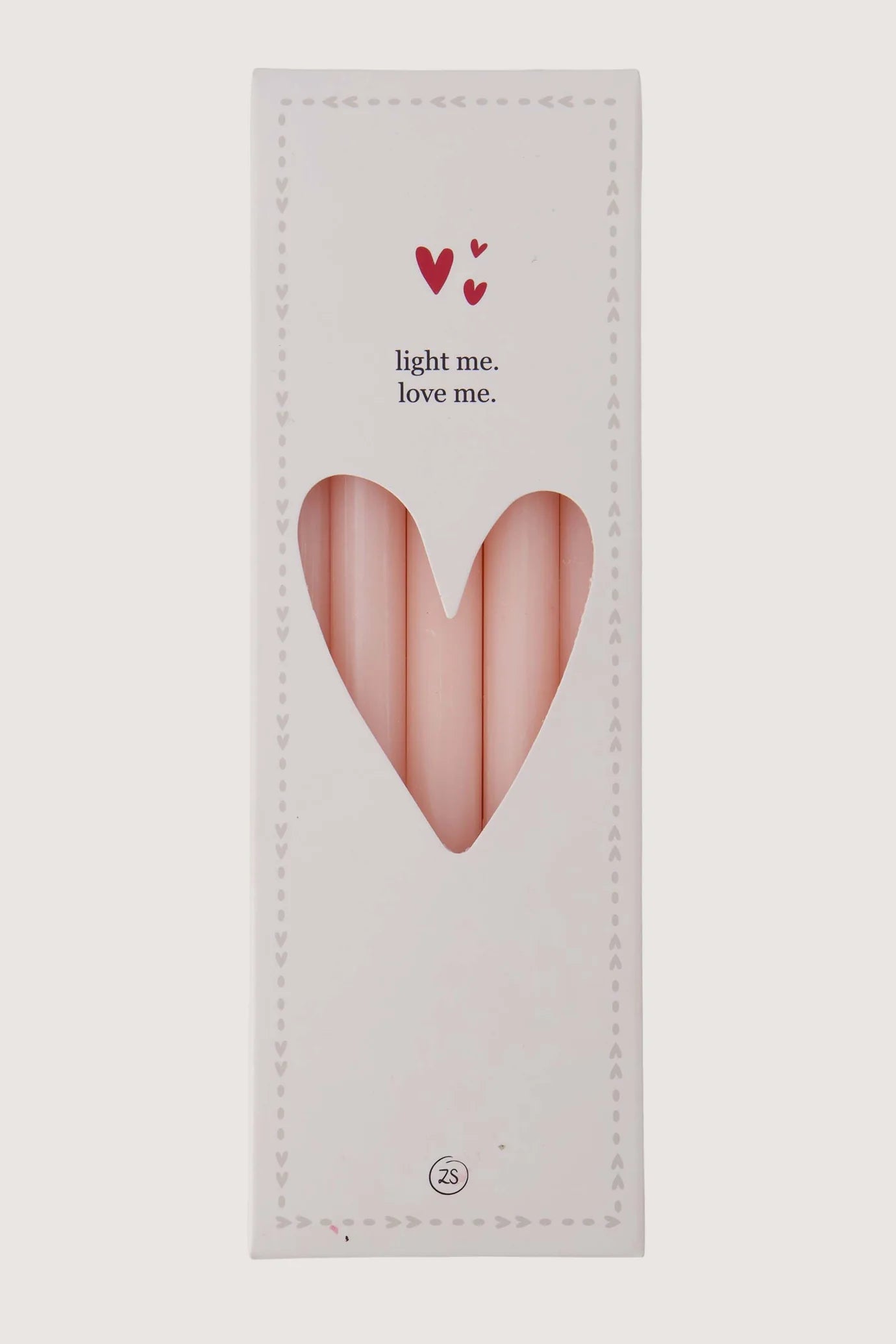 Zusss doosje met 10 smalle kaarsjes - Roze