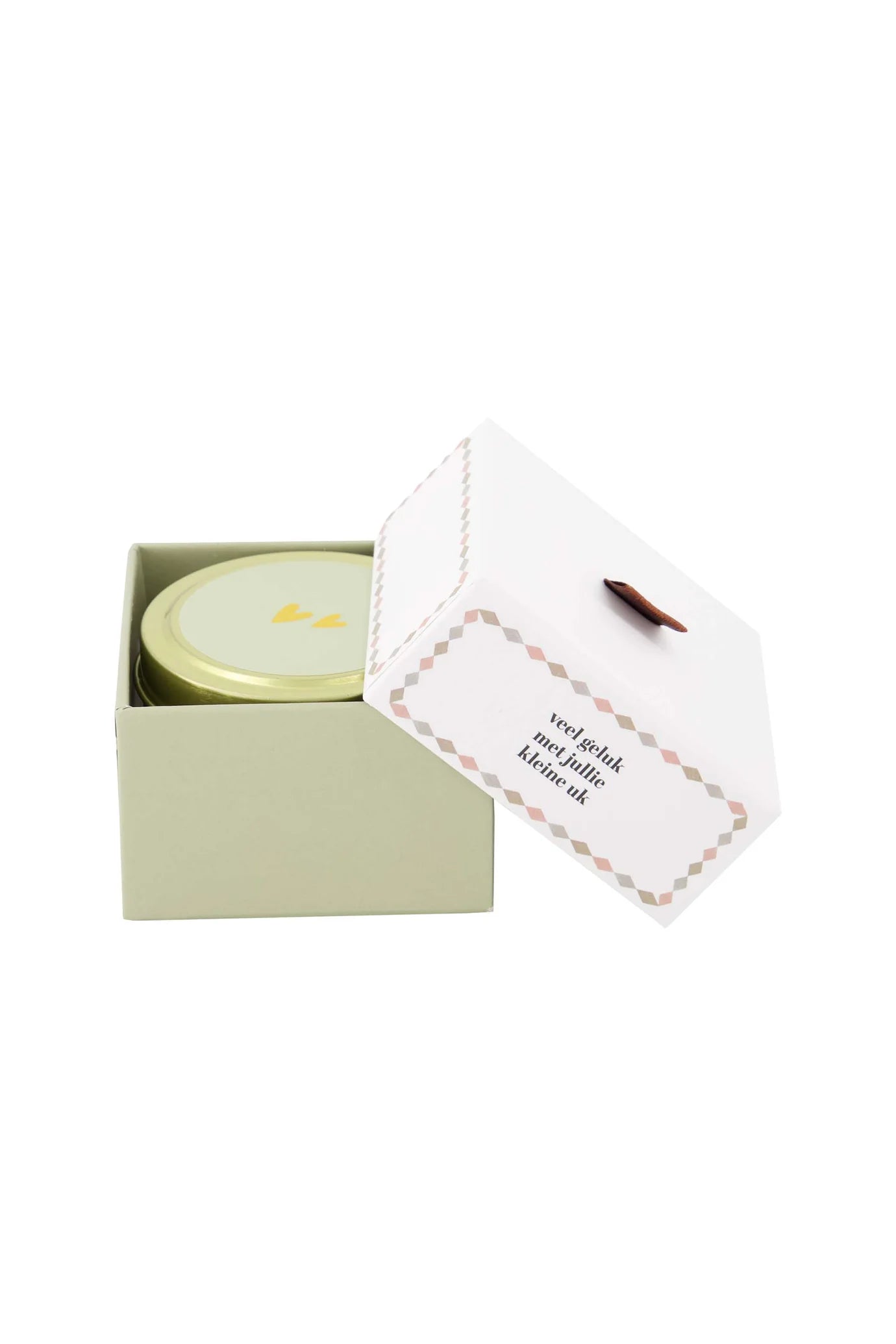 Zusss geurkaarsje tinnen in doosje kleine uk - multicolor
