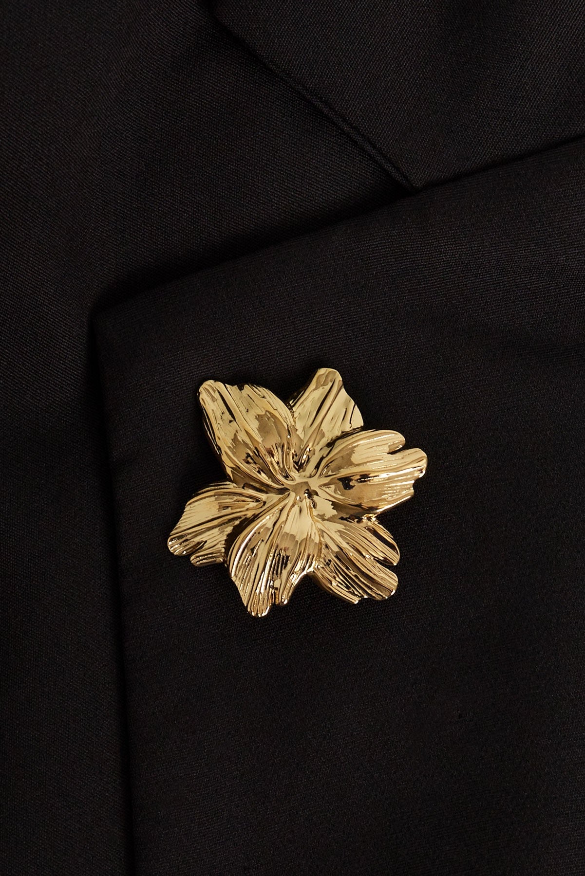 Broche grote bloem - Goud kleur