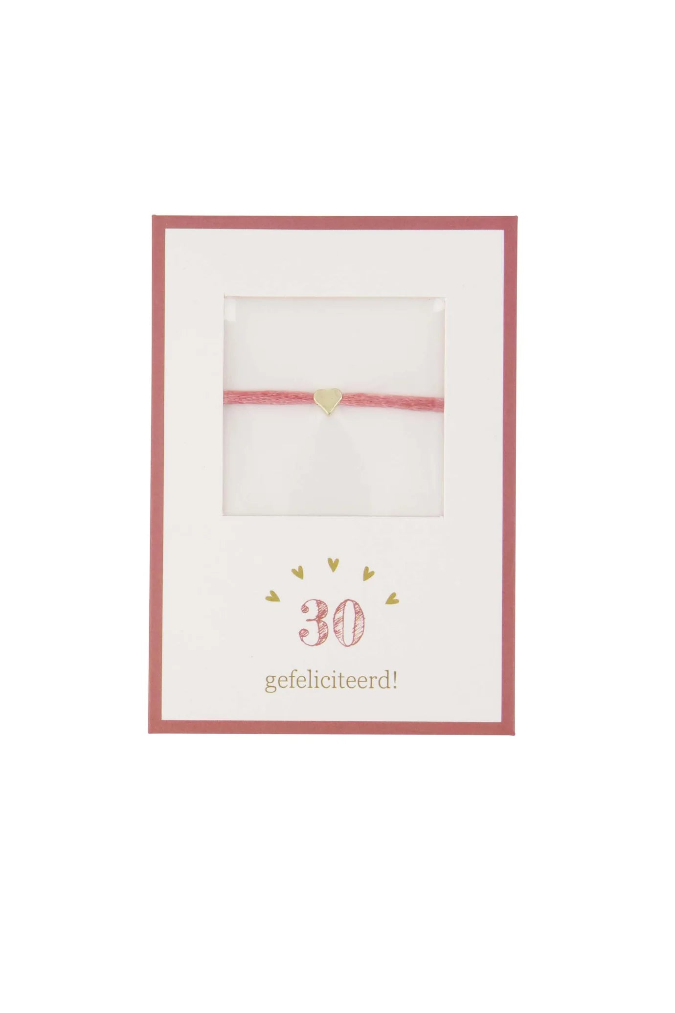 Zusss armbandje hartje 30 gefeliciteerd