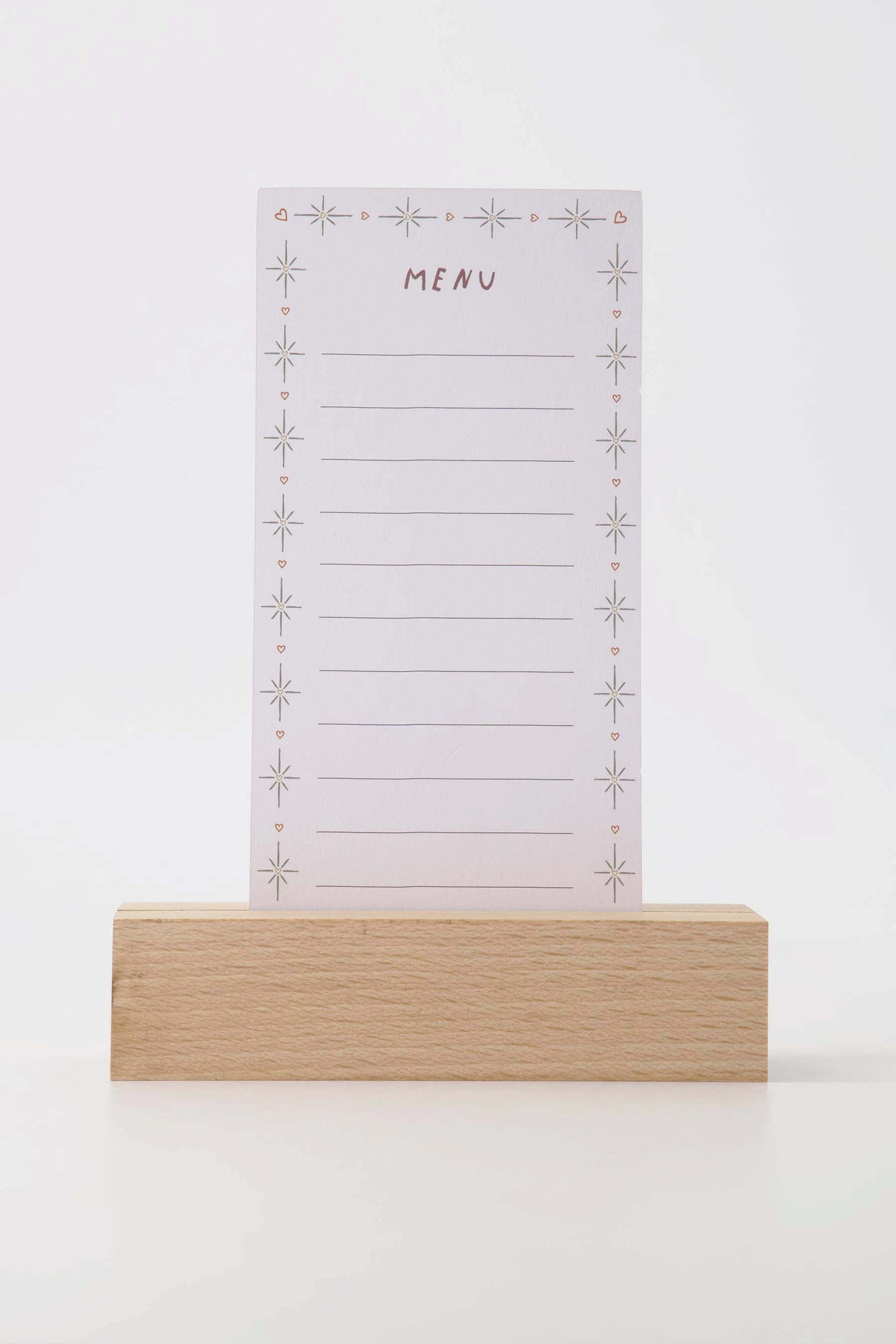 Menukaartjes notenkraker - Wit