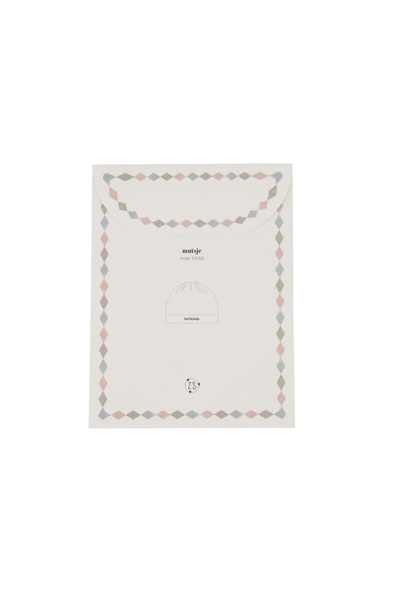 Zusss mutsje lief kleintje in doosje maat 50/56 wit/zwart