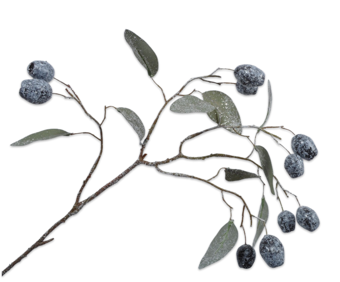 Silk-ka Eucalyptus tak ijs 66cm - Zwart