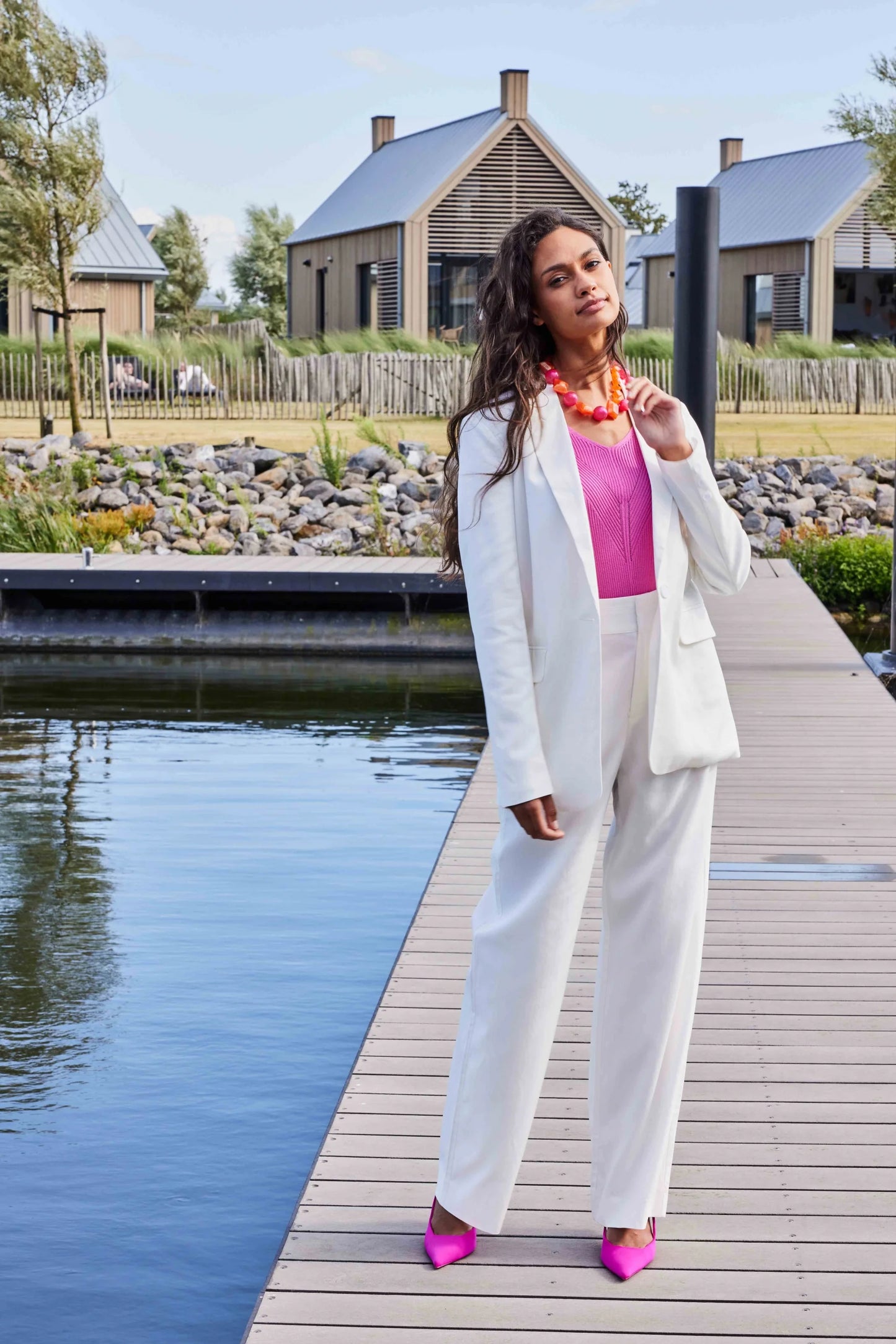 G-maxx Chelsea broek- Off white