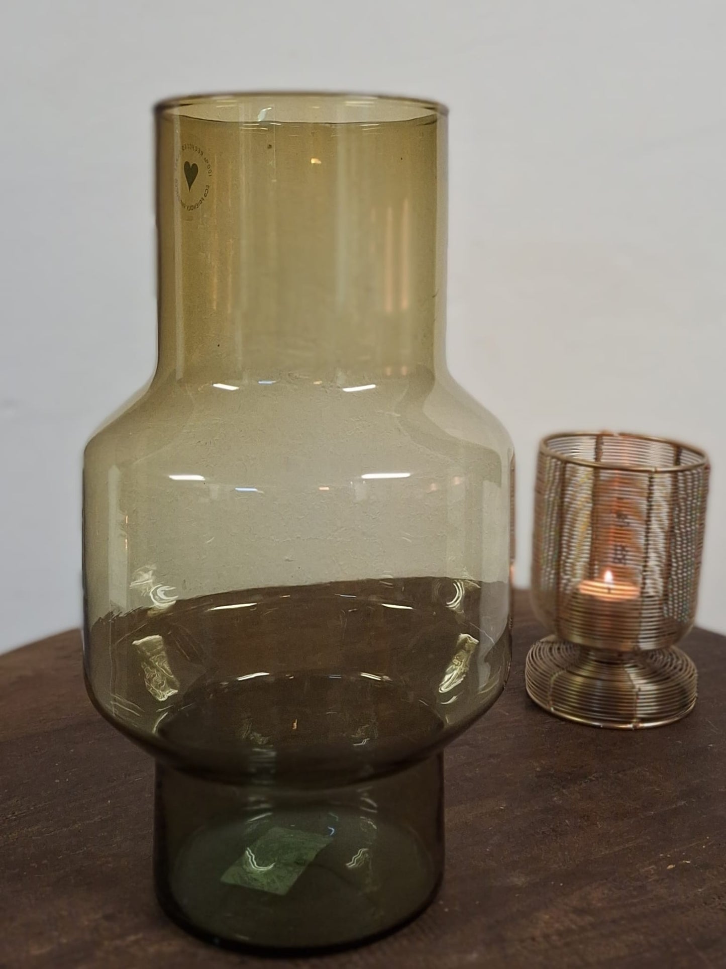 Groene vaas H35