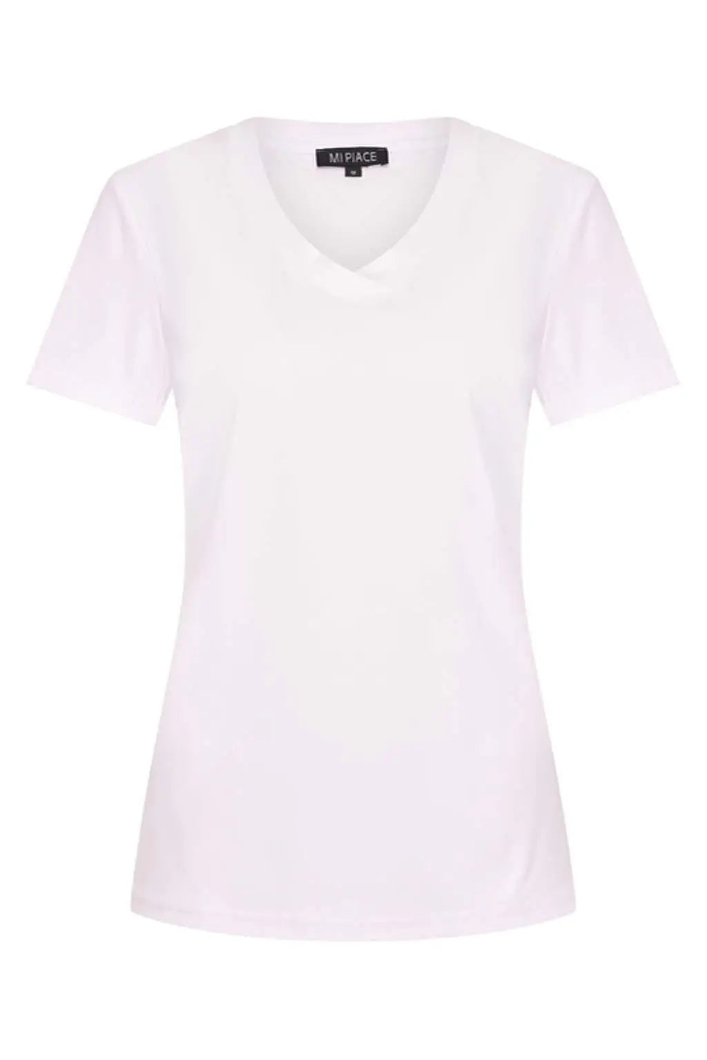 Mi piace t-shirt v hals - White