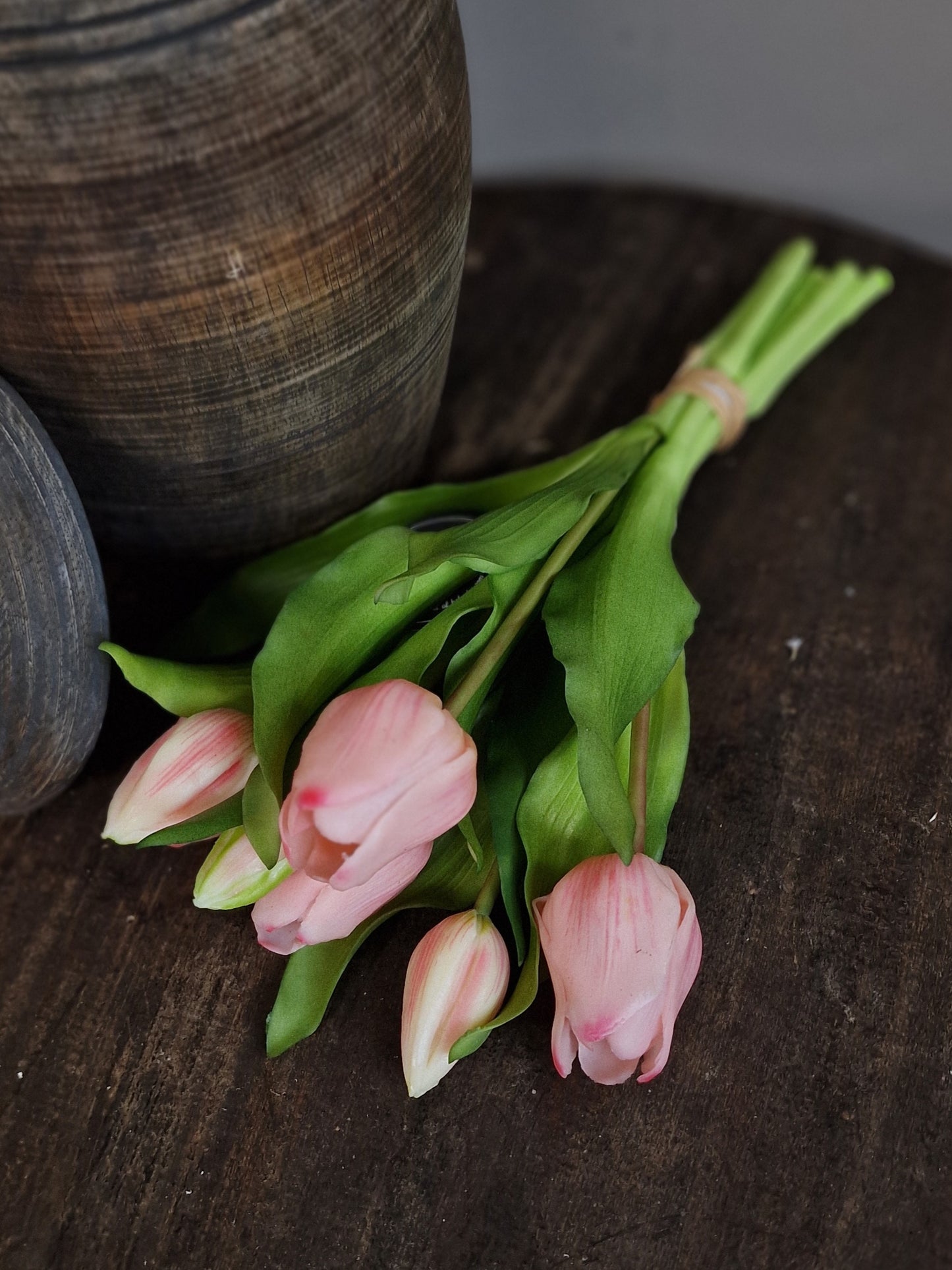 Real touch tulpen 30cm - Lichtroze