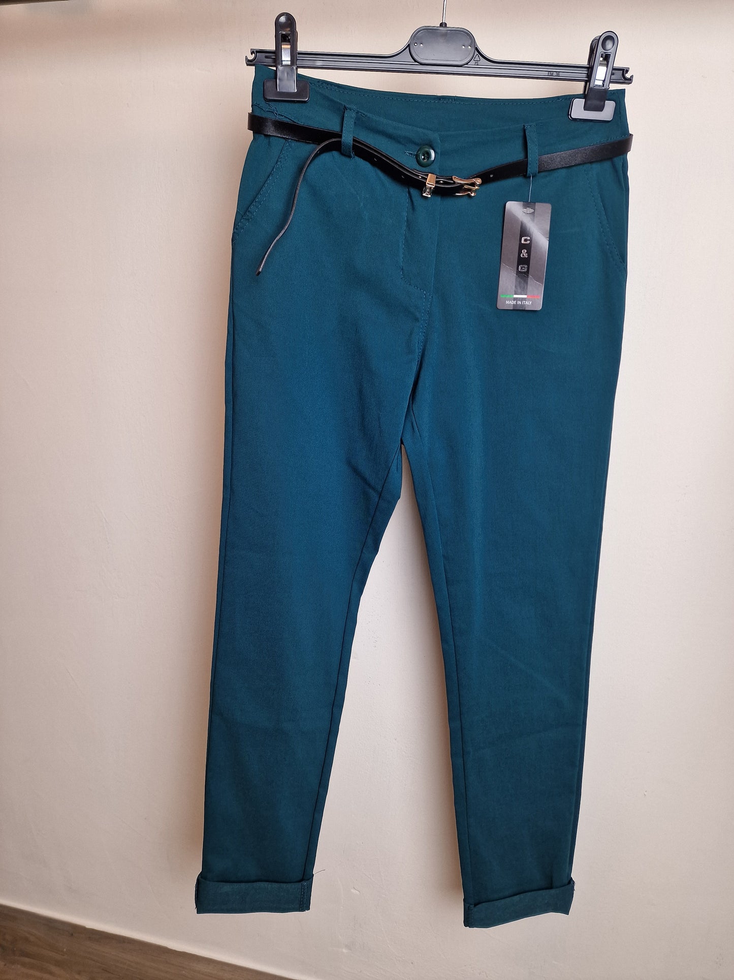 Basic pantalon Juul - Petrol