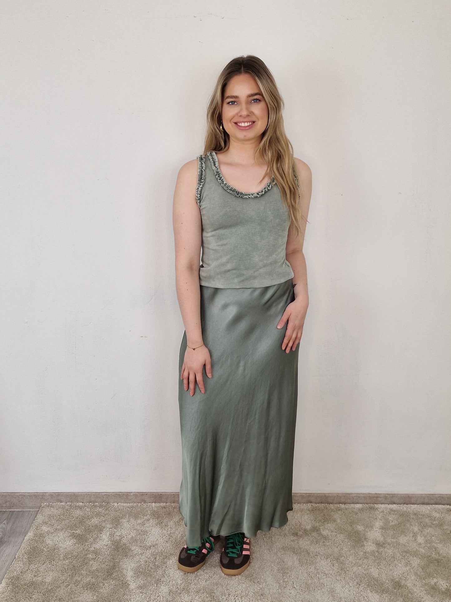 Shony silk rok - Groen