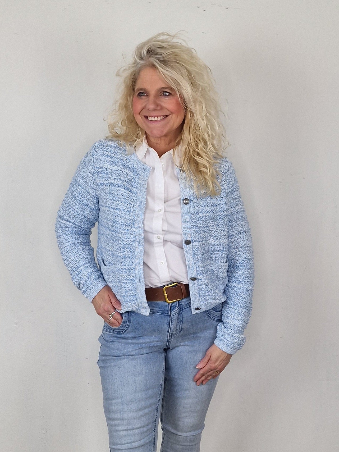 Red Button Danelle vest - fresh blue
