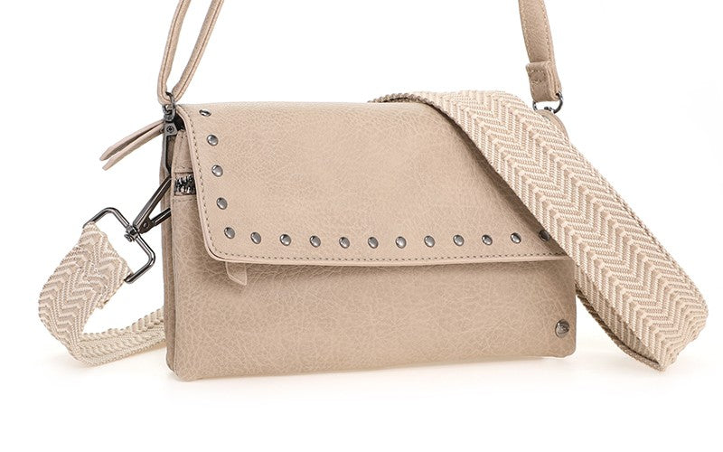 Khaki schoudertasje San Martin
