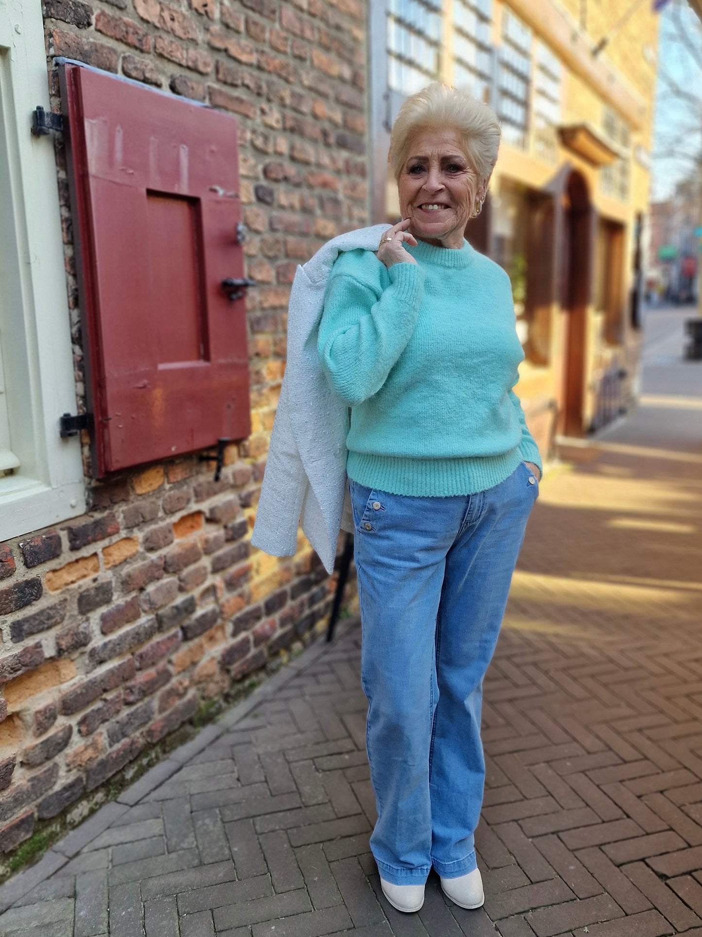 Lucy trui- Mint groen
