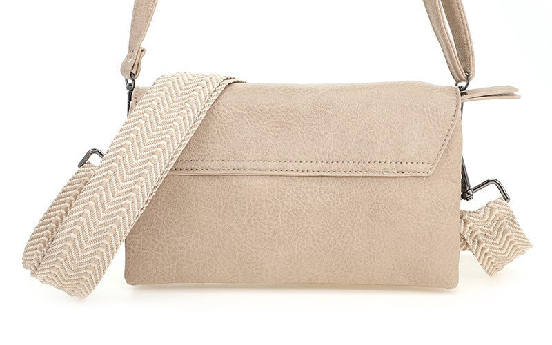 Khaki schoudertasje San Martin