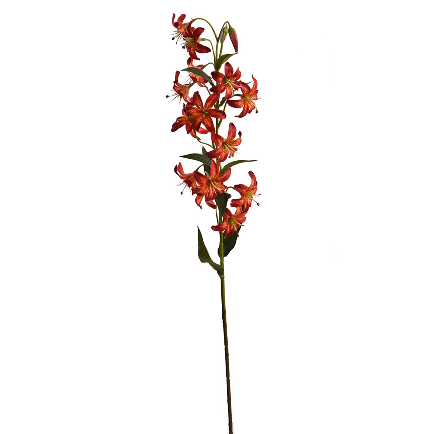 MINI LILY SPRAY W/15 FLOWER ORANGE