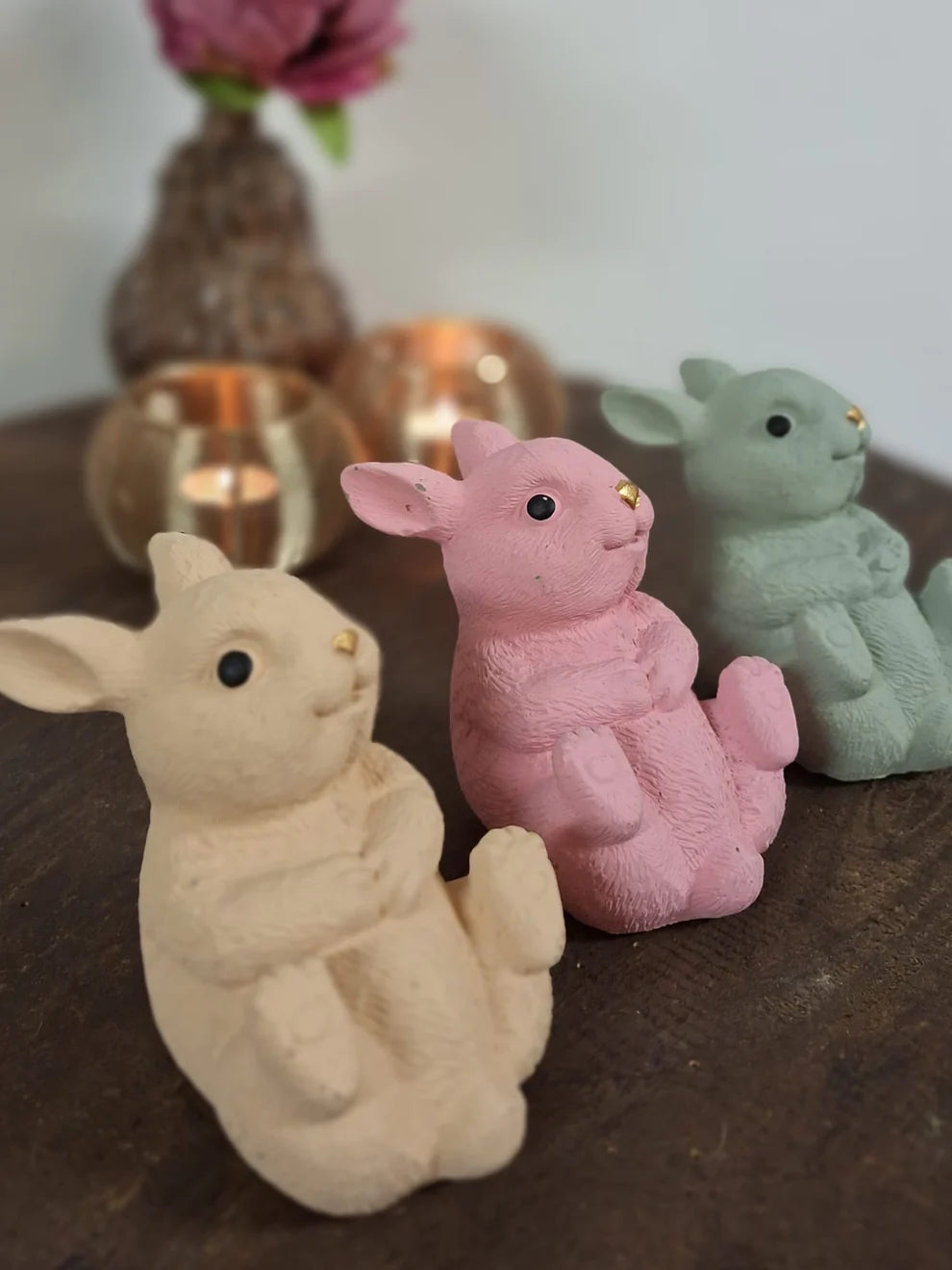 Farm rabbit 12x8x11 cm - Pink