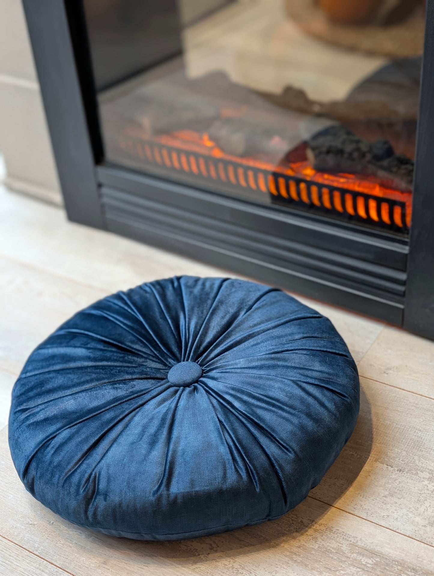 Basics kussen rond 40cm - Dark Blue
