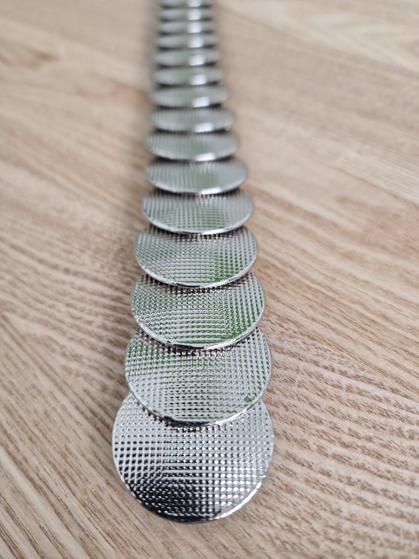 Elastische riem Isabelle - Zilver