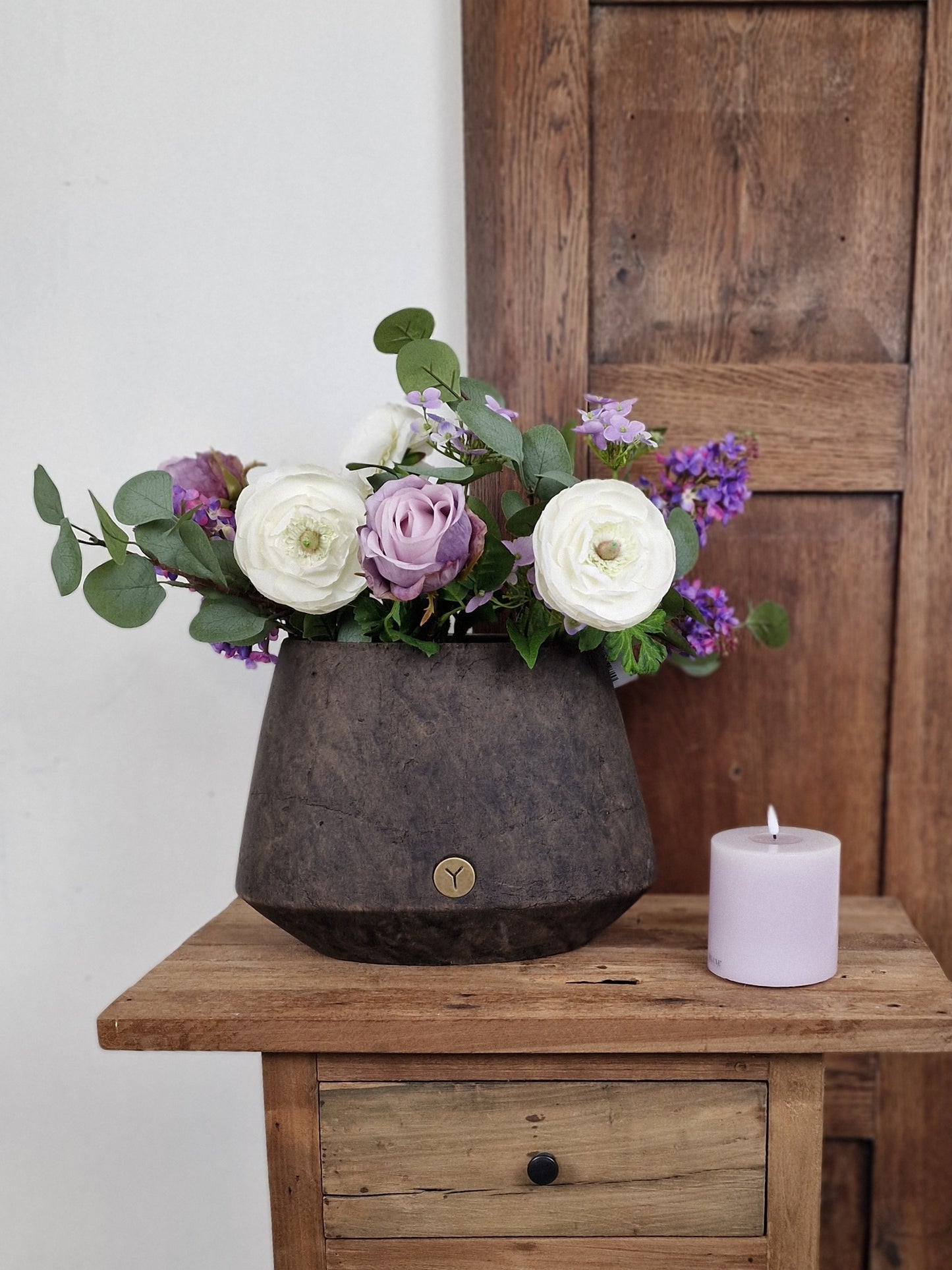 Brynxz – Planter oval allure Majestic Brown- M 42x20x28