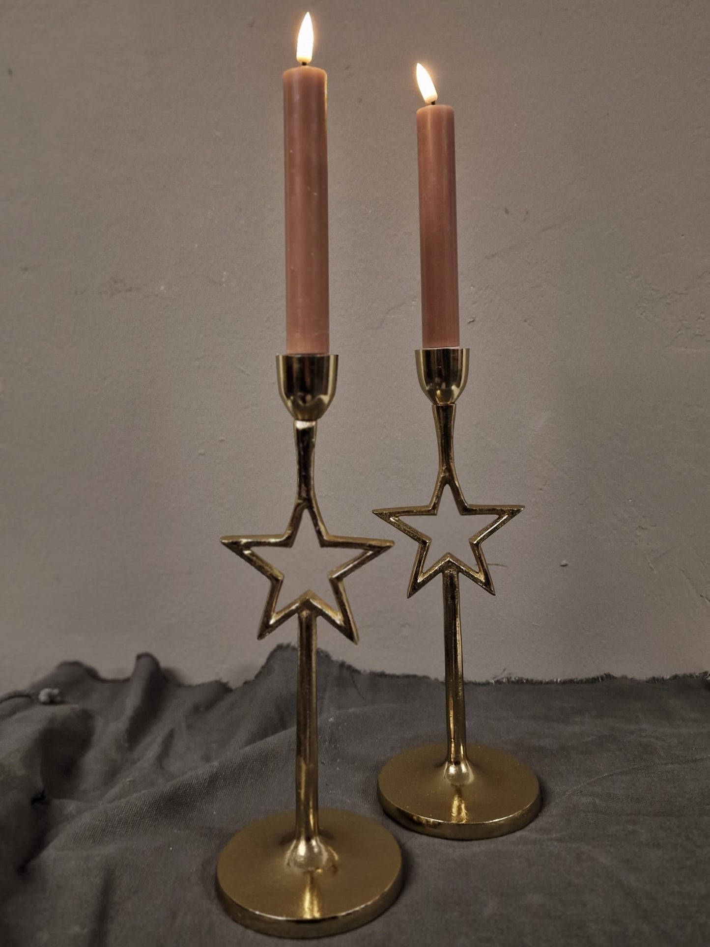 Kandelaar Mikah goud Ster - 10x10x28