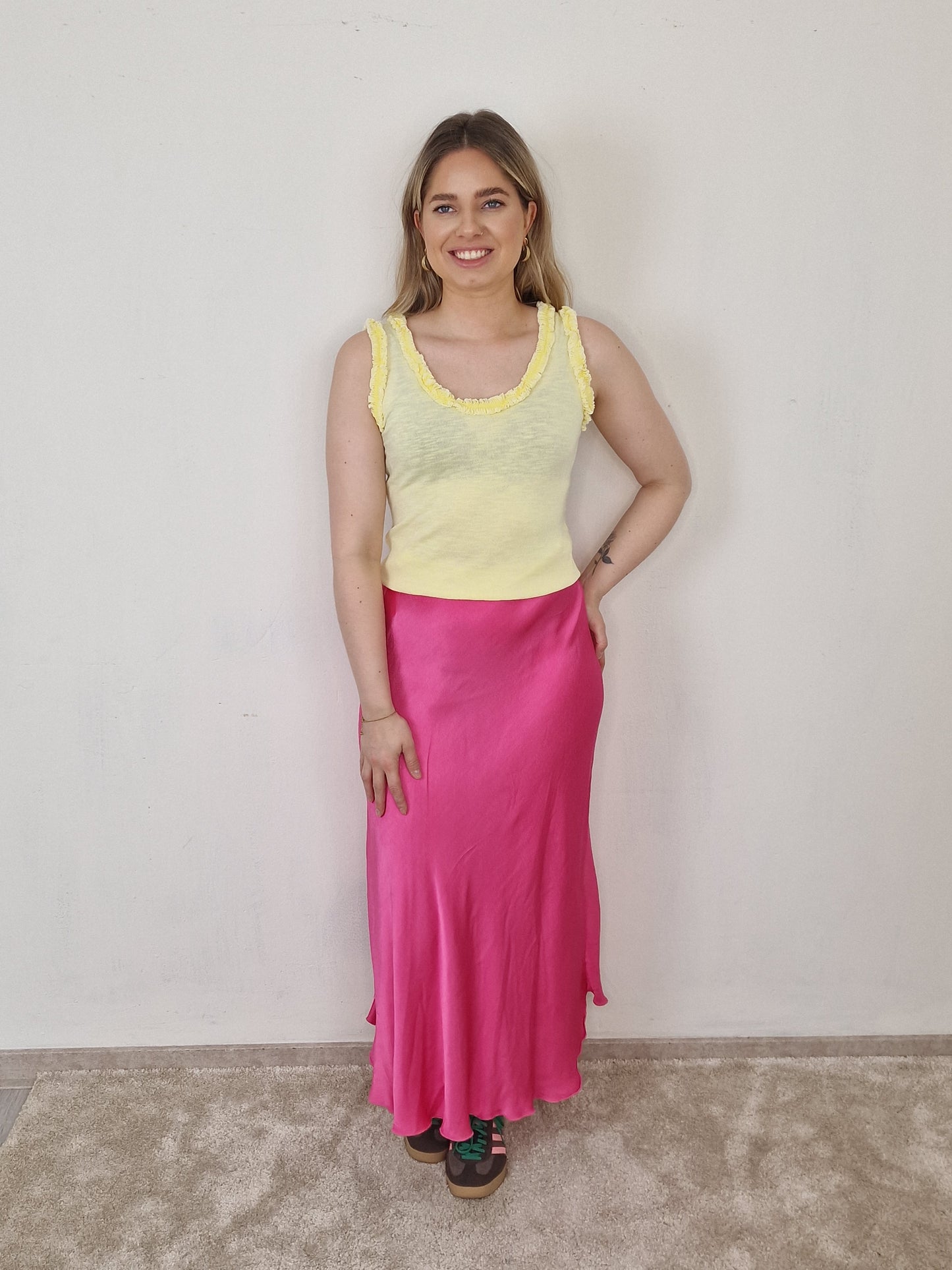 Shony silk rok - Hard roze