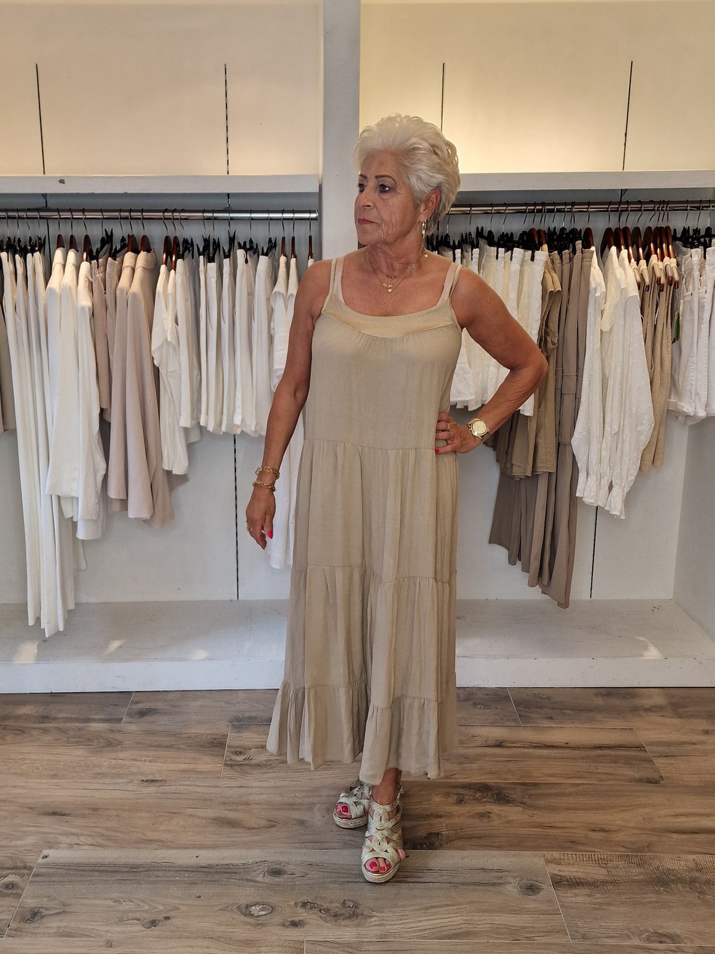 Kim's dress- Caramel