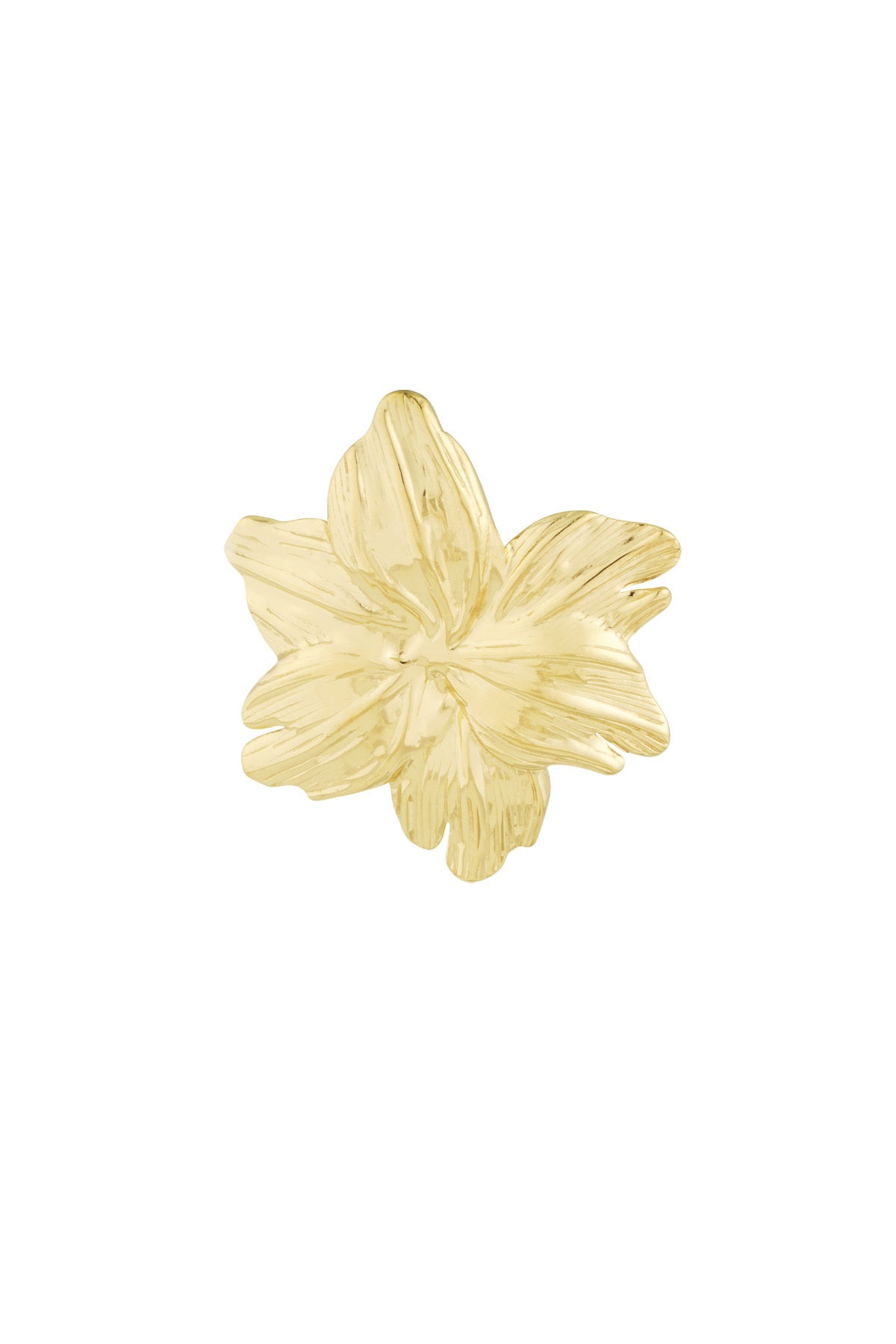Broche grote bloem - Goud kleur