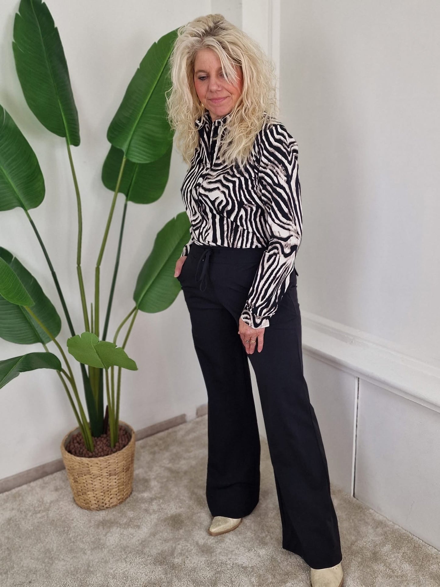 Mi Piace blouse zebra print
