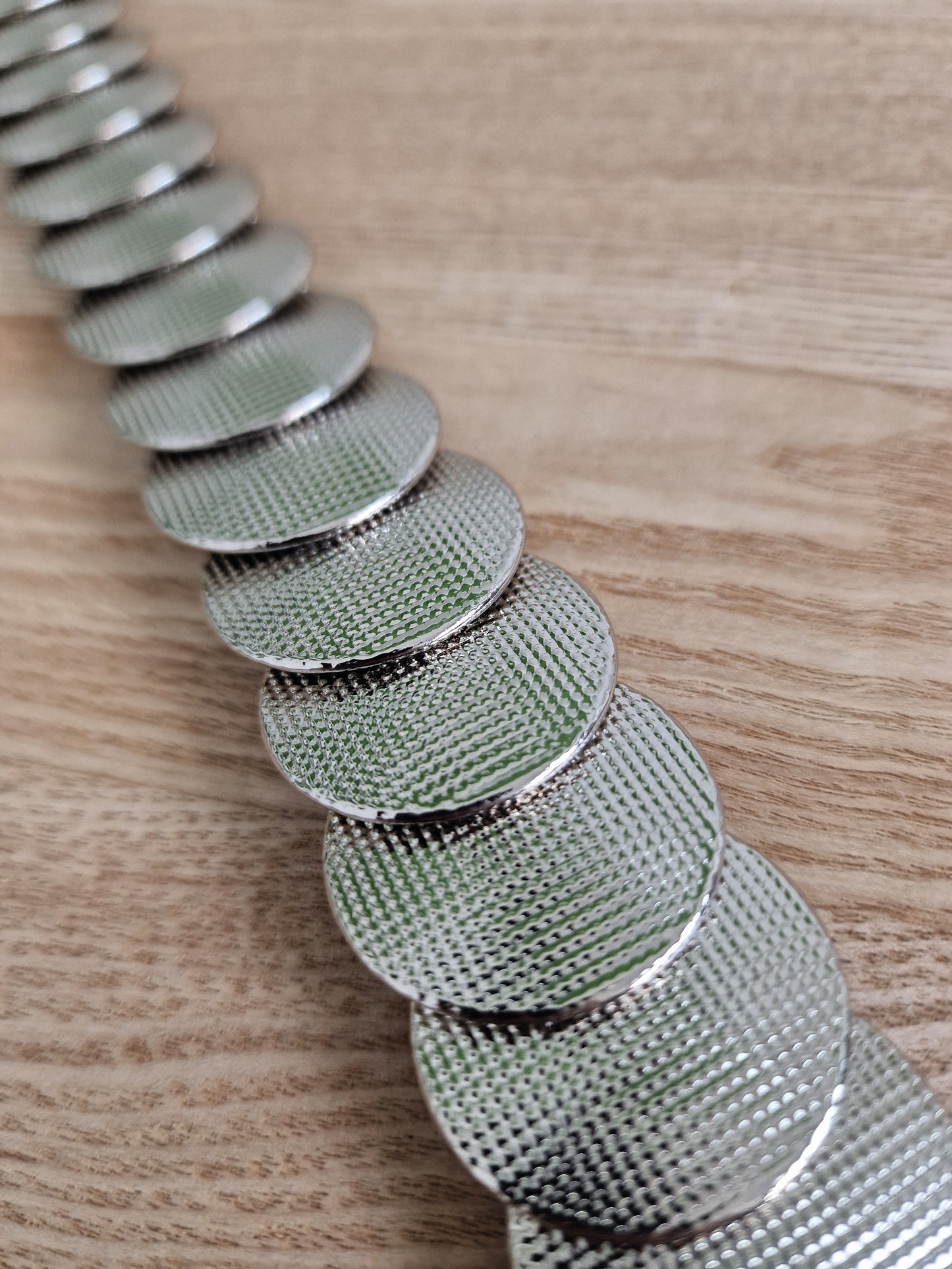 Elastische riem Isabelle - Zilver