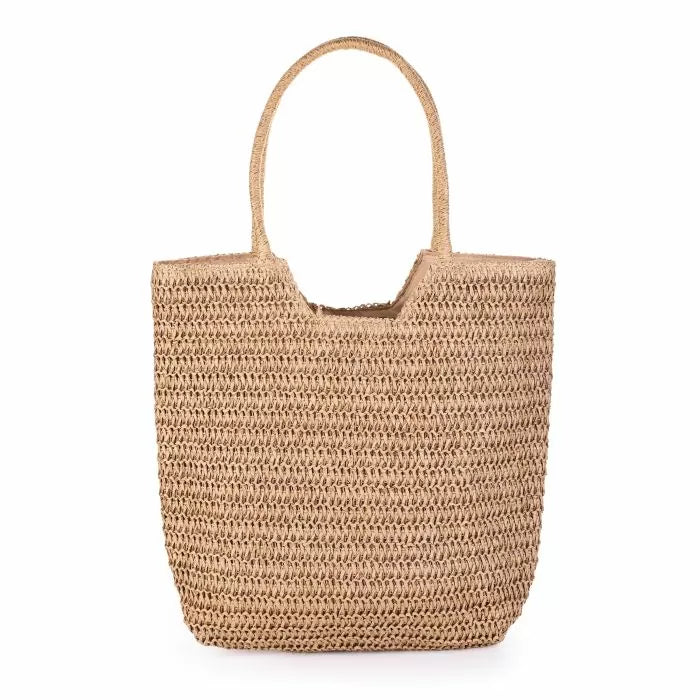 Strand shopper - Khaki 35x40 cm.