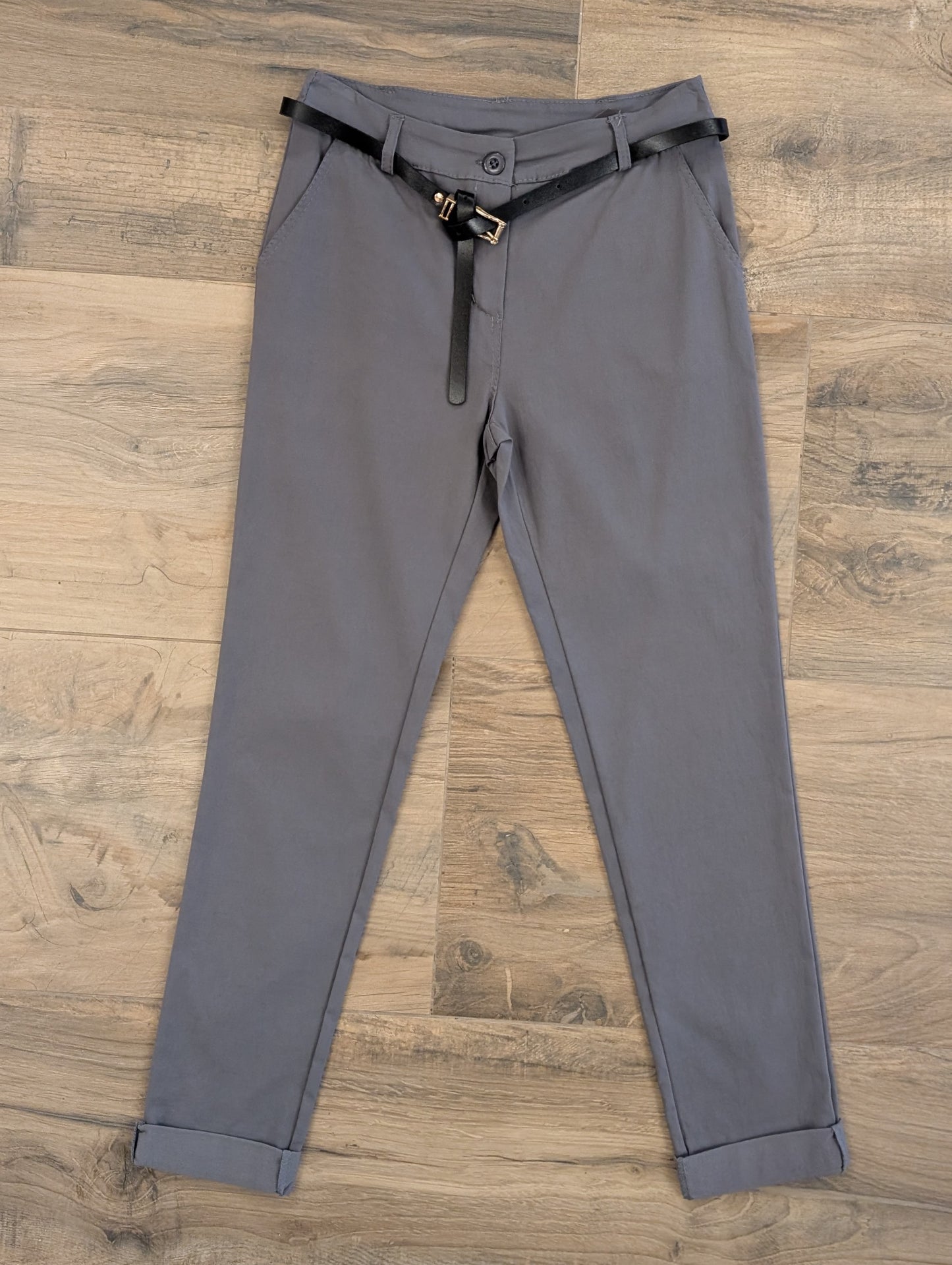 Basic pantalon Juul - Grijs