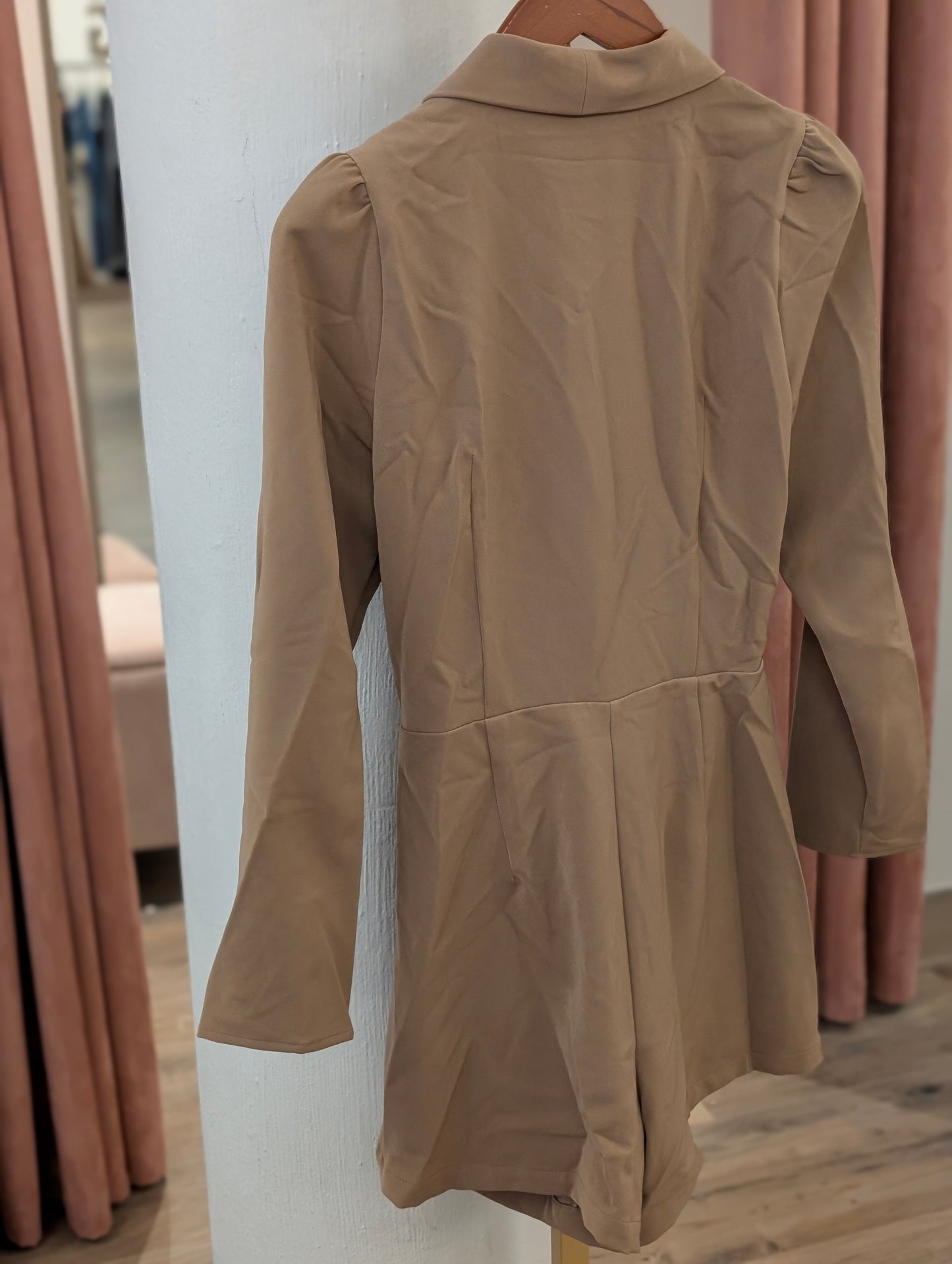 Jumpsuit blazer dress Emily - Cognac