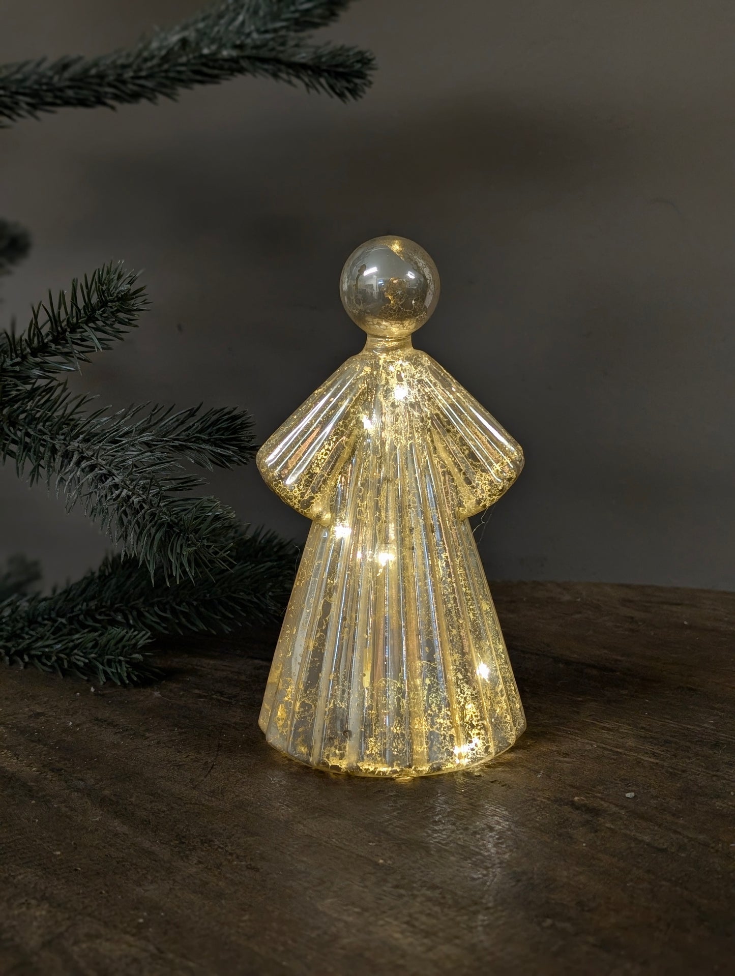 Led engel glas 10x18 - Champagne