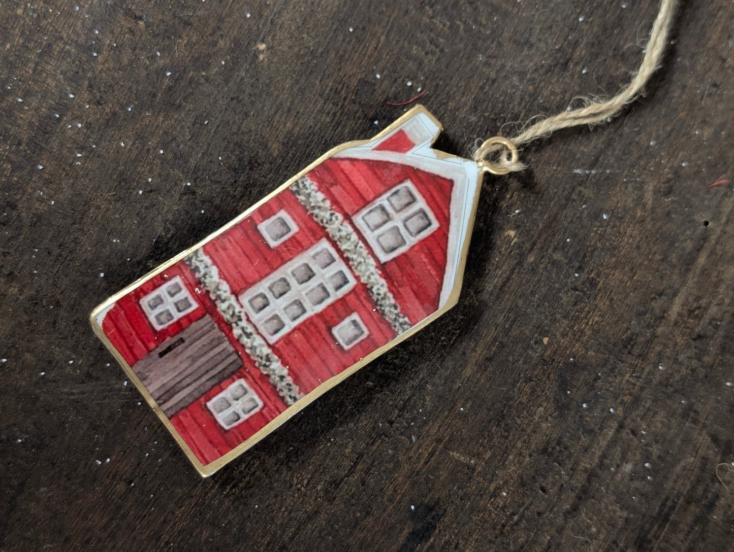 Grachtenpand hanger Rood - 5x11