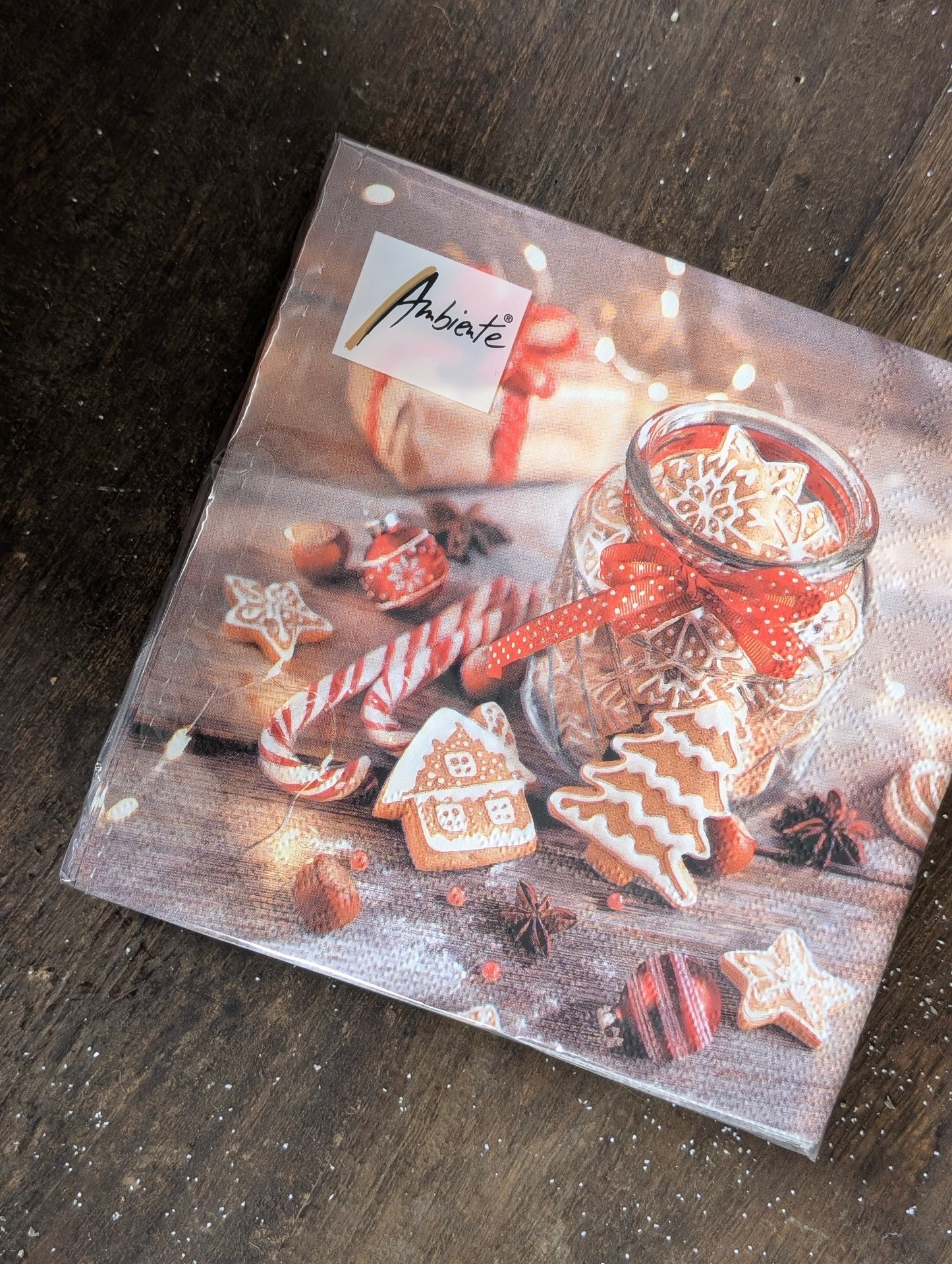 Servetten 20 stuks 33x33 - Christmas cookies jar