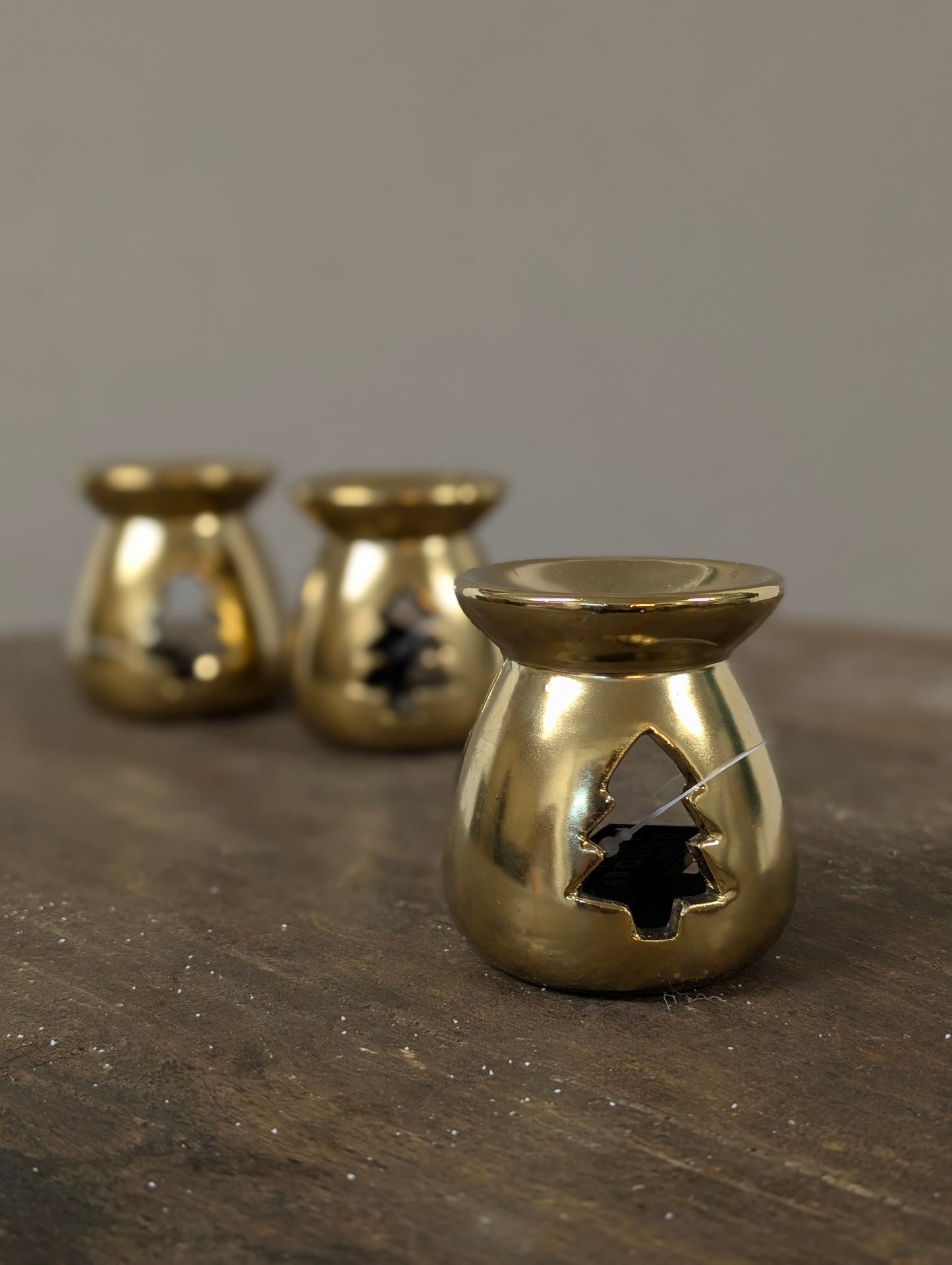 Geurbrander kerstboom 7x7x8 - Goud
