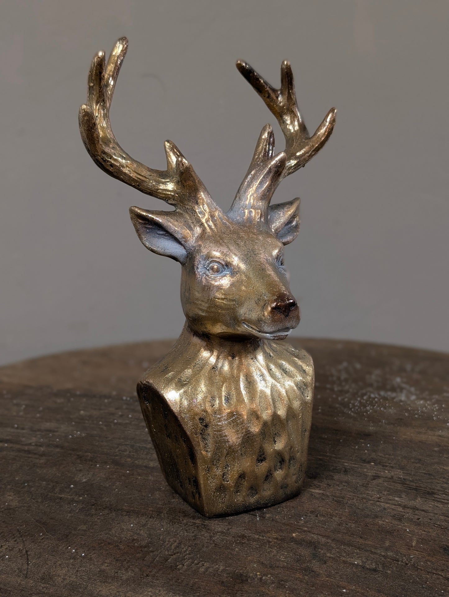Rendier beeldje 15x10x23 - Goud
