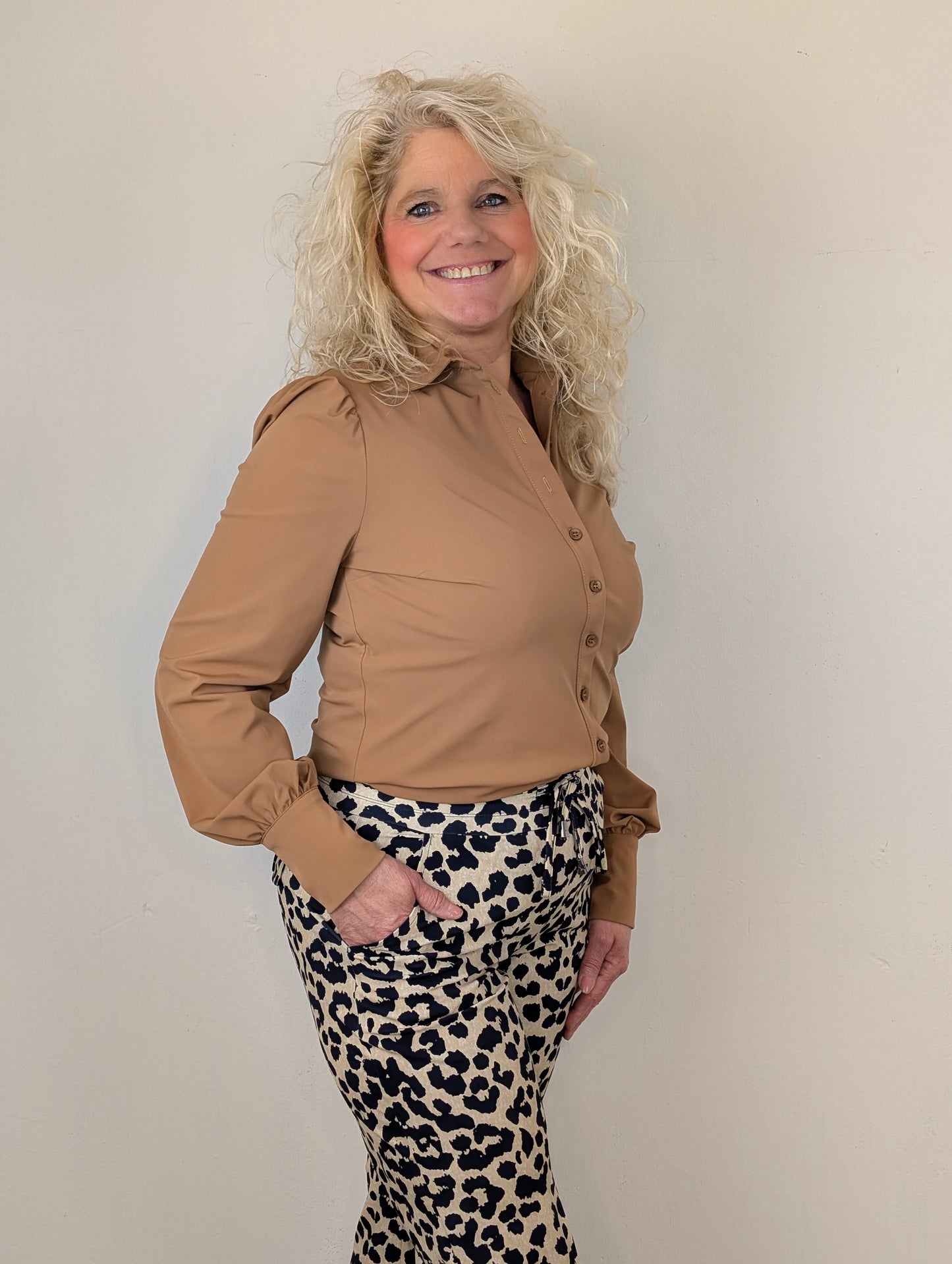 Mi Piace Karin blouse - Mocca