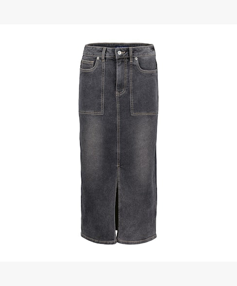 Red Button Sibelle Skirt Utility Denim - Grey