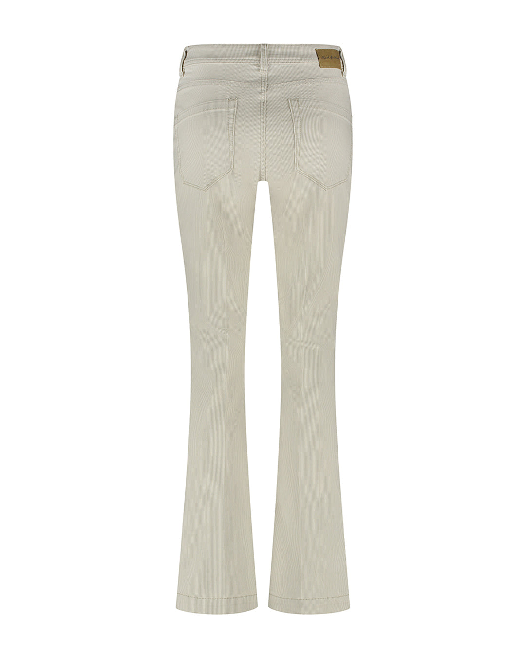 Red button Babette patchpockets denim stripe - Sand