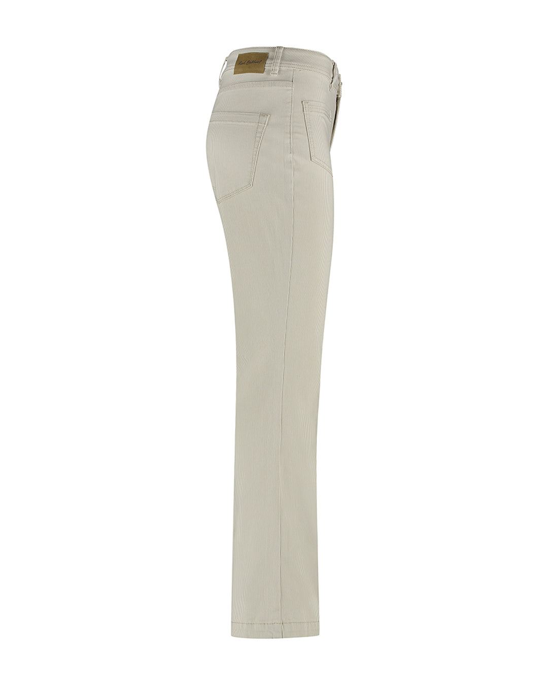 Red button Babette patchpockets denim stripe - Sand
