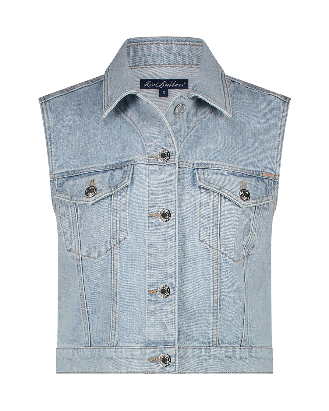 Red button gilet Joekie CRP light bleach - Light bleach