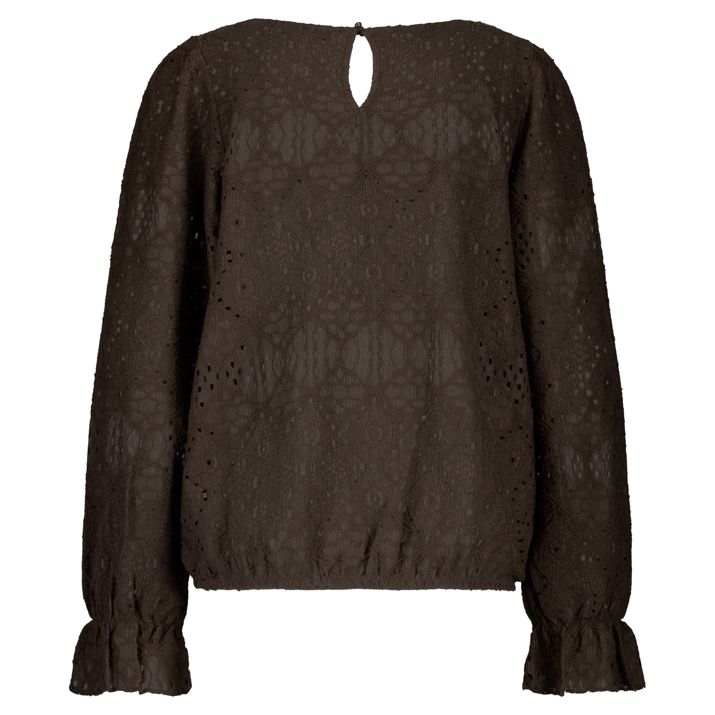 Red Button Top Ajour - Brown
