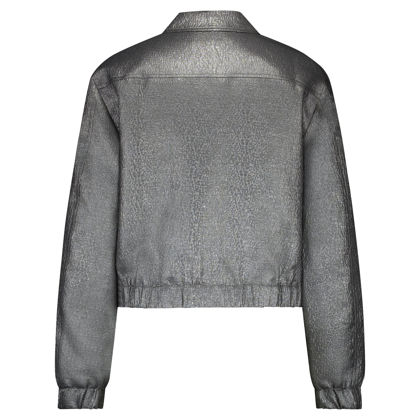 Red Button Bomber Metallic - Grey