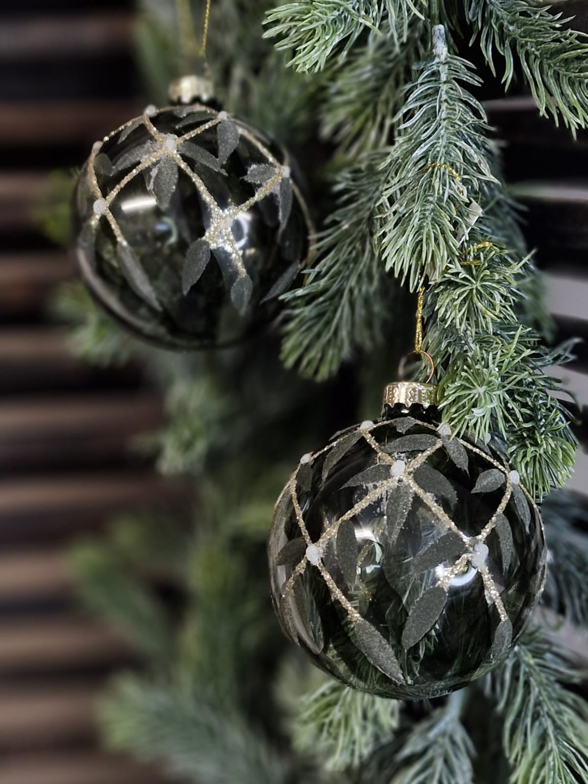 Kerstbal ro Neola S groen - Ø8CM
