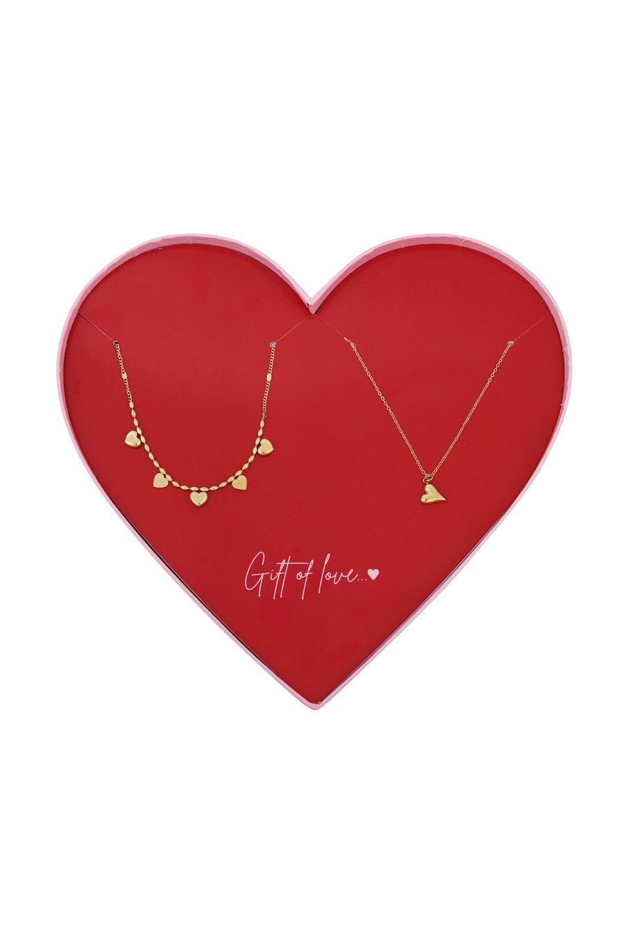 Gift of love Stainless steel Love love Kettingen - Goud kleur