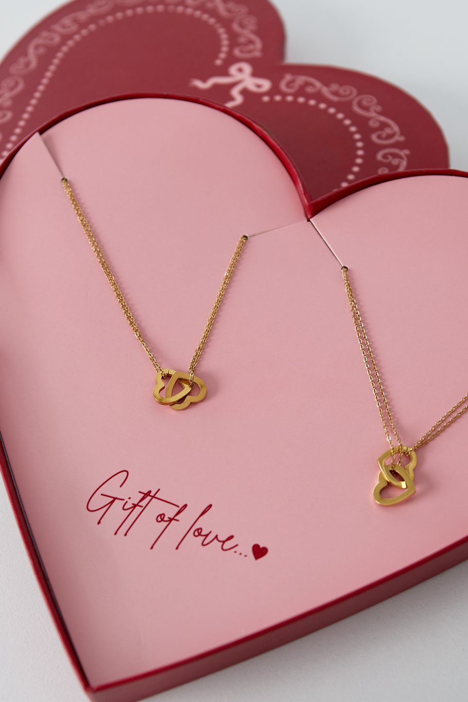 Gift of love Stainless steel Love knots Kettingen - Goud kleur