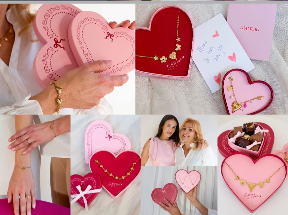 Gift of love Stainless steel Ketting - Goud kleur