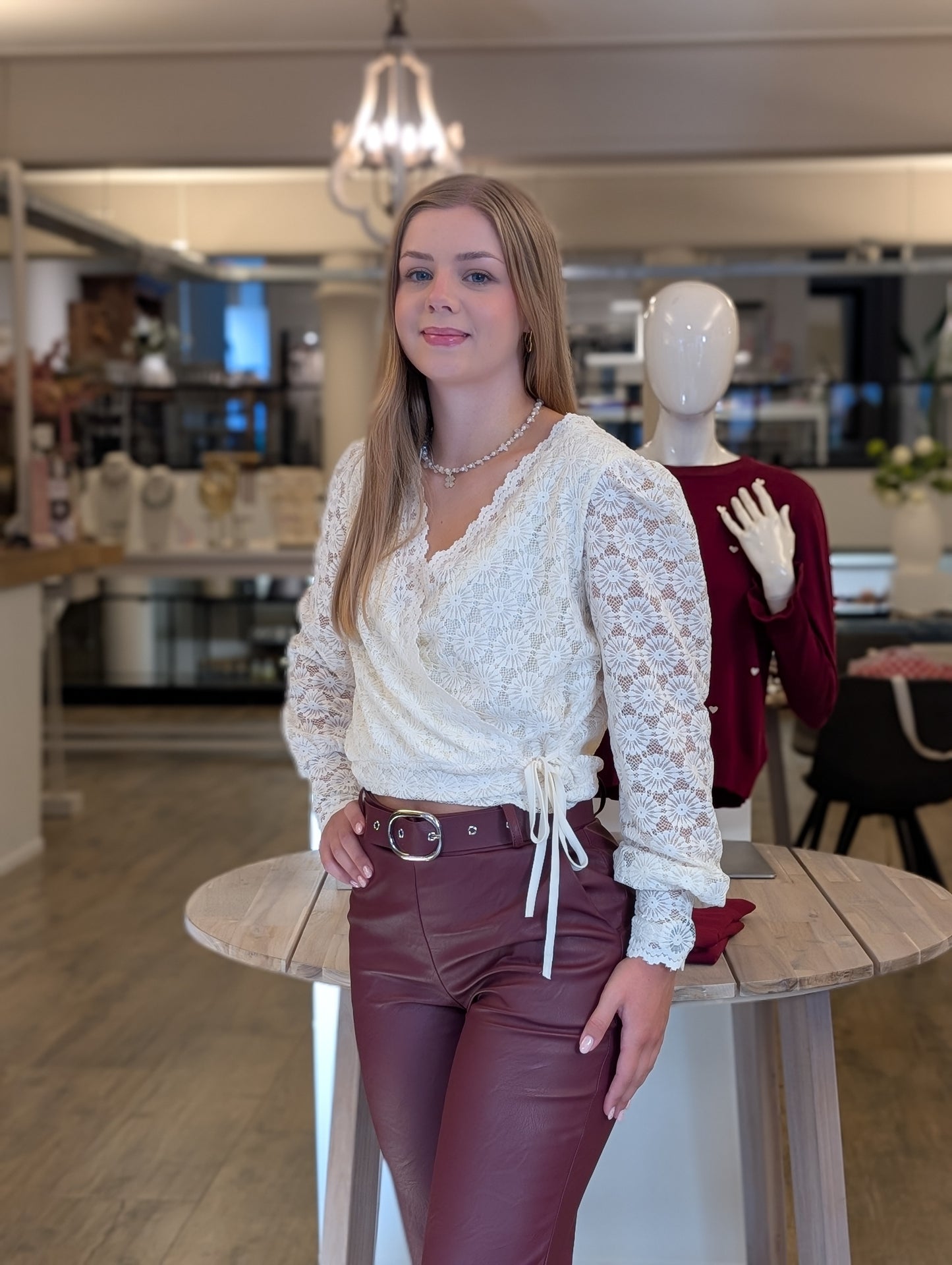 Overslag top Ella - Ecru