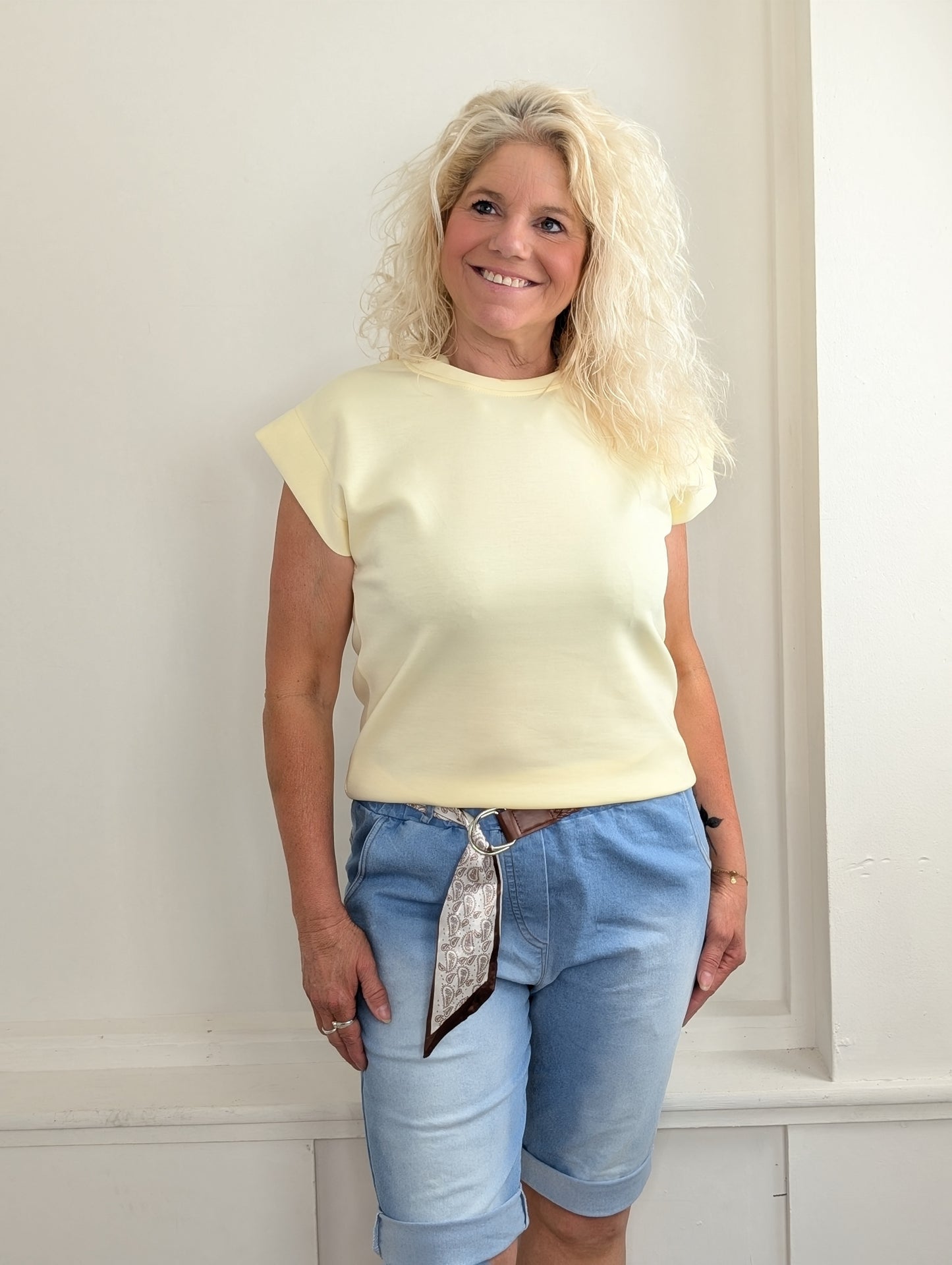 Hylia top - Geel