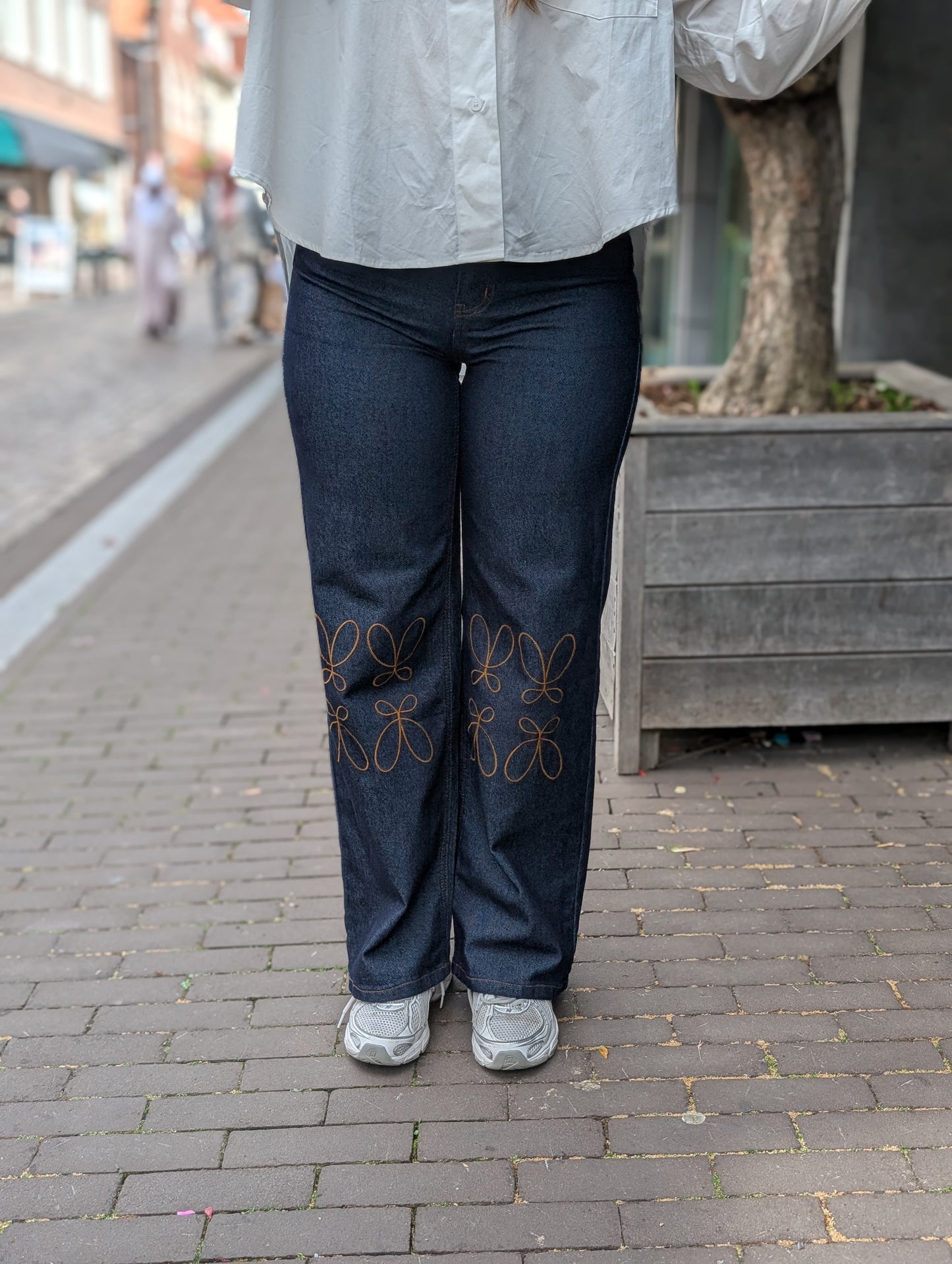 Folyrose Wide Leg Louise jeans - Dark Wash